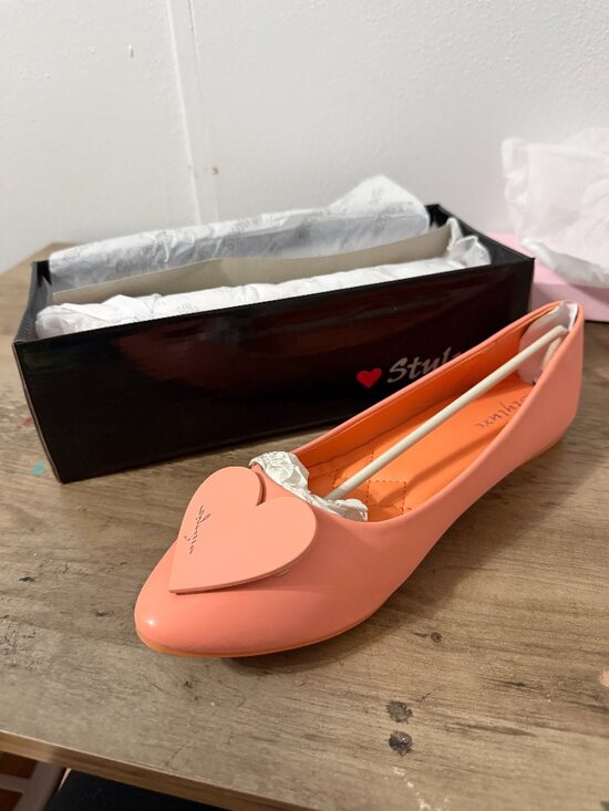 Styluxe Shoes - NWT Styluxe Heart Quilted Ballet Flats Size 11 🖤